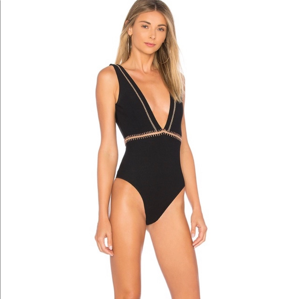ELLEJAY Aubrey One-Piece in Black